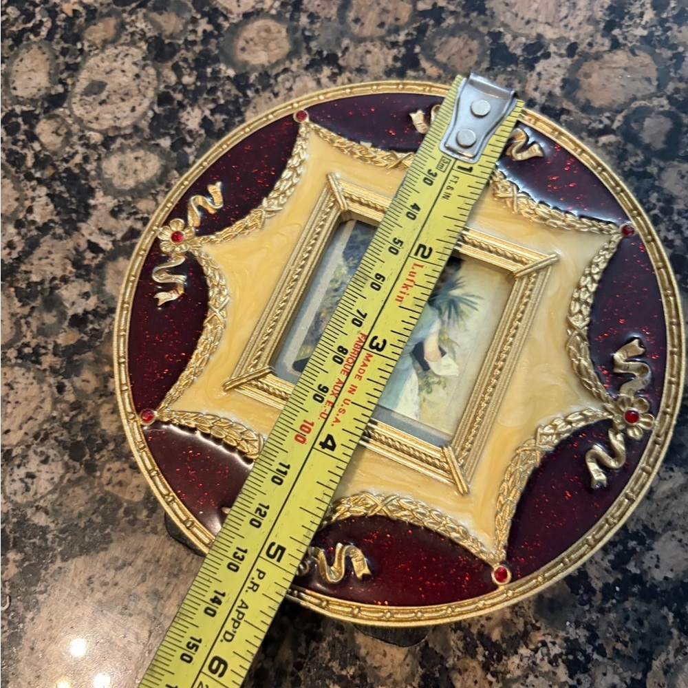 Vintage Red and Gold Photo Frame small - Picture 5 of 6
